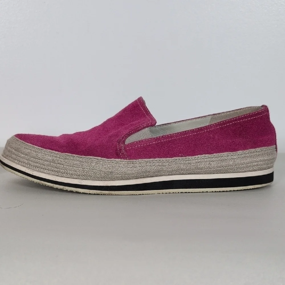 Prada Suede Espadrille Slip-Ons